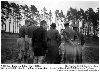 Bild aus Egon Stoll-Berberichs Fotoalbum als Torwart beim SC Fliegerhorst Erfurt, Mai 1935. Unbekannte Personen. NLESB_Kriegsbilder_lose_Fußball_Erfurt_0003 Bild aus Egon Stoll-Berberichs Fotoalbum als Torwart beim SC Fliegerhorst Erfurt, Mai 1935. Unbekannte Personen. NLESB_Kriegsbilder_lose_Fußball_Erfurt_0003