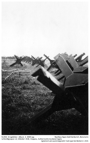 Schlachtgruppe 50, Oktober 1938, Troppau, Tschechische Bunkeranlagen. NLESB_Kriegsbilder_Album1_0059.